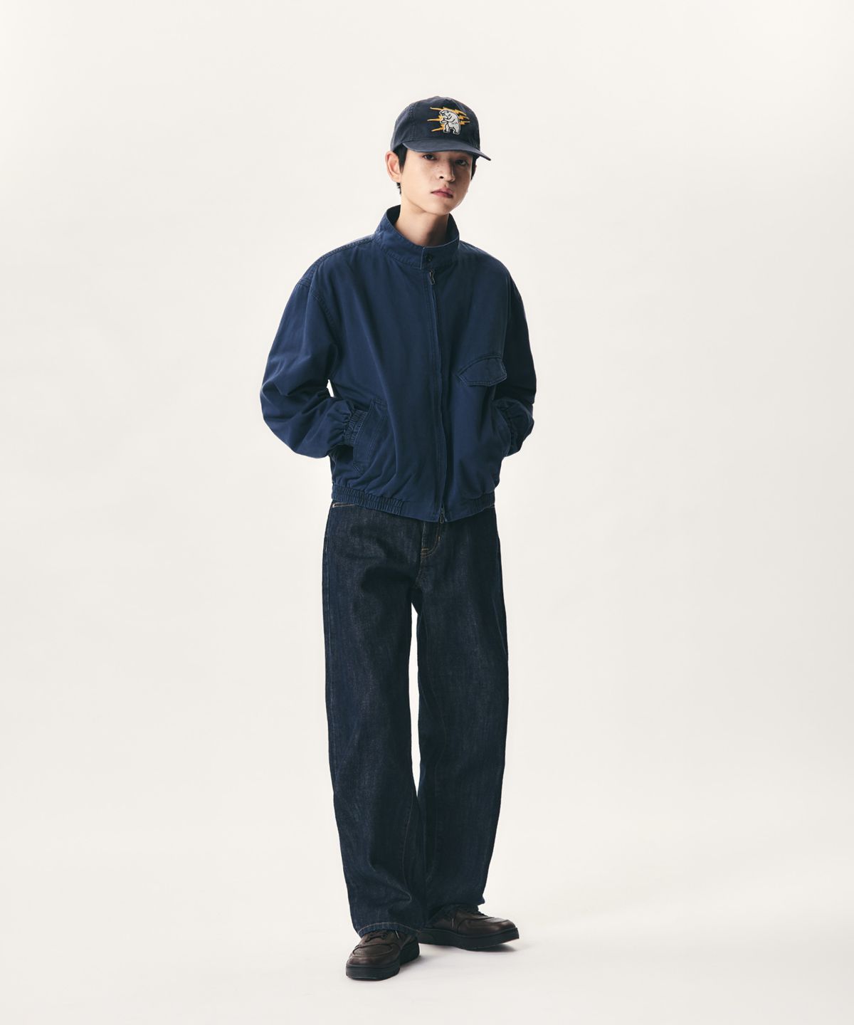 에스피오나지(ESPIONAGE) US Alaska Applique 5Panel Cap Navy
