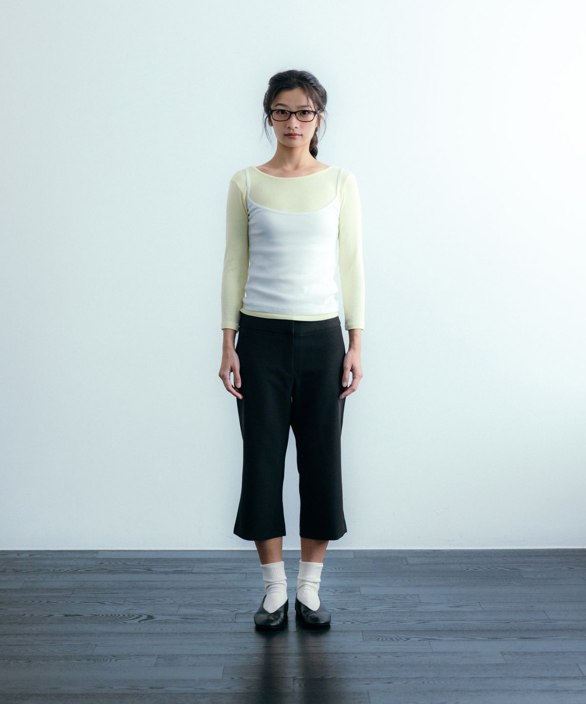 이요우아(IYOWUAH) Two-Way Long Sleeve, Yellow