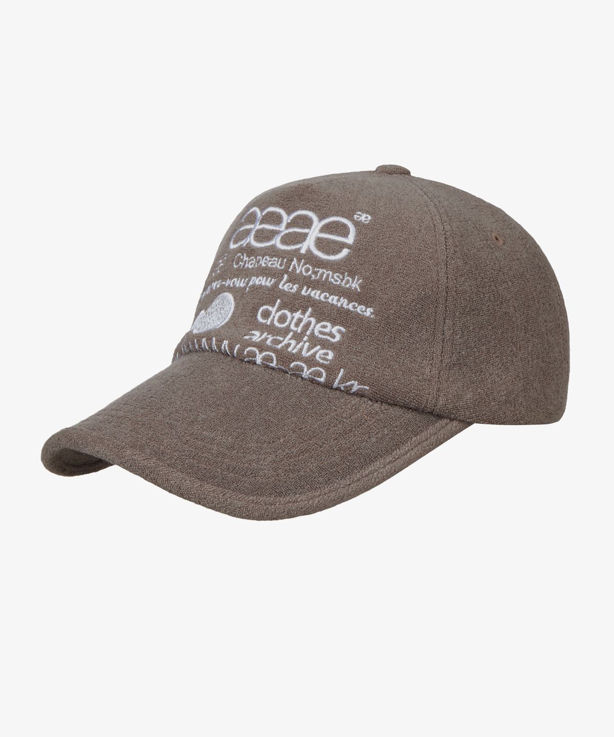 에이이에이이(AEAE) WEB LOGO FLEECE CAP [BROWN]
