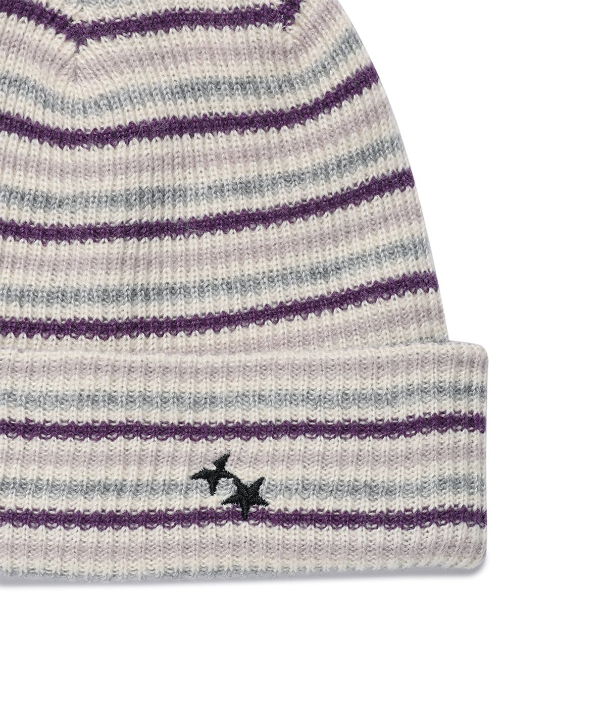 카비시(CAVISH) MULTI STRIPED KNIT BEANIE IVORY(CV2GFUAB32A)