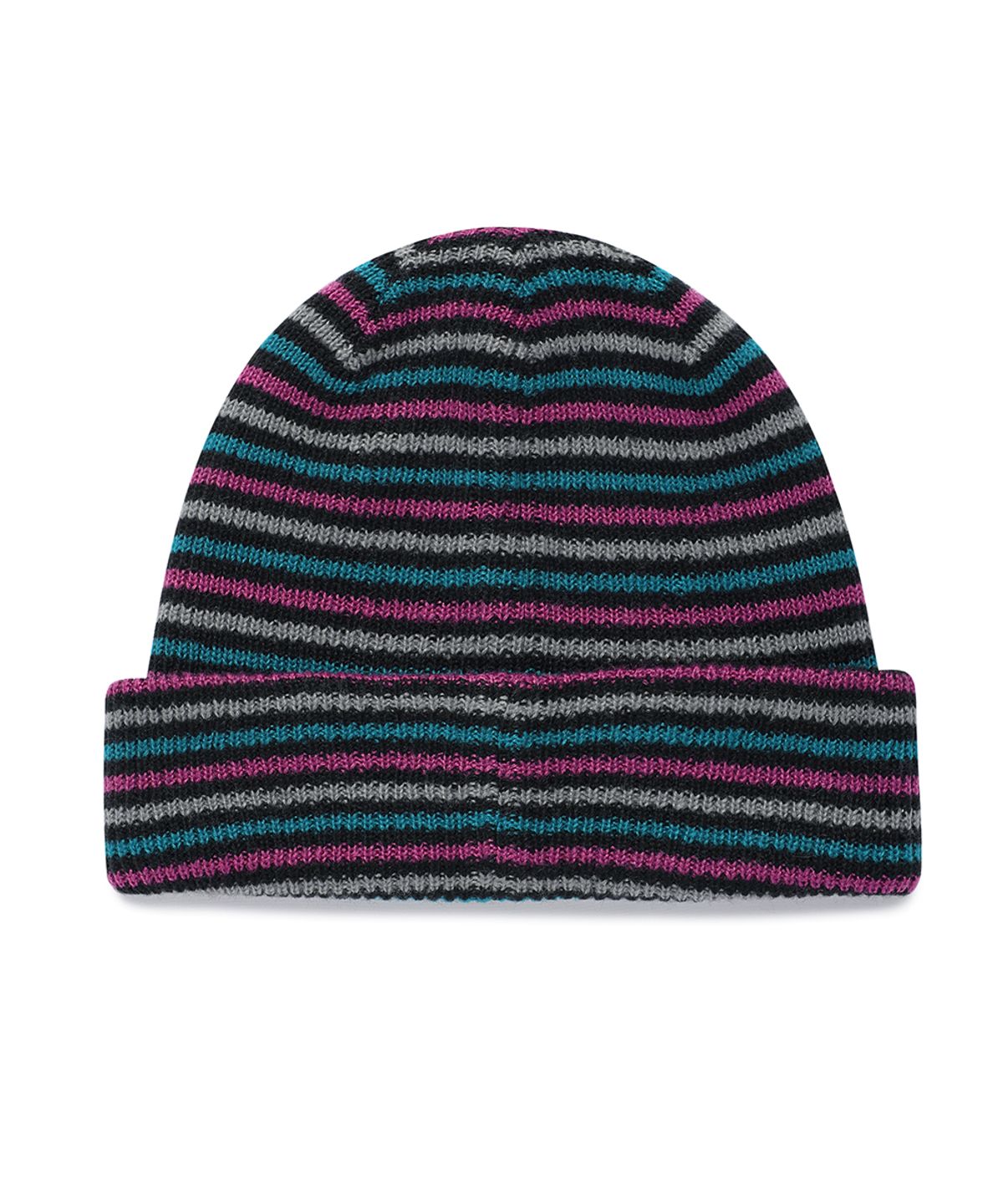카비시(CAVISH) MULTI STRIPED KNIT BEANIE PURPLE(CV2GFUAB32A)