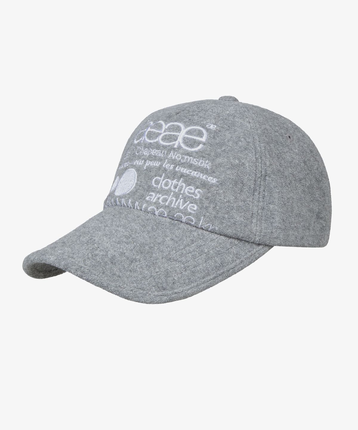 에이이에이이(AEAE) WEB LOGO FLEECE CAP [GREY]