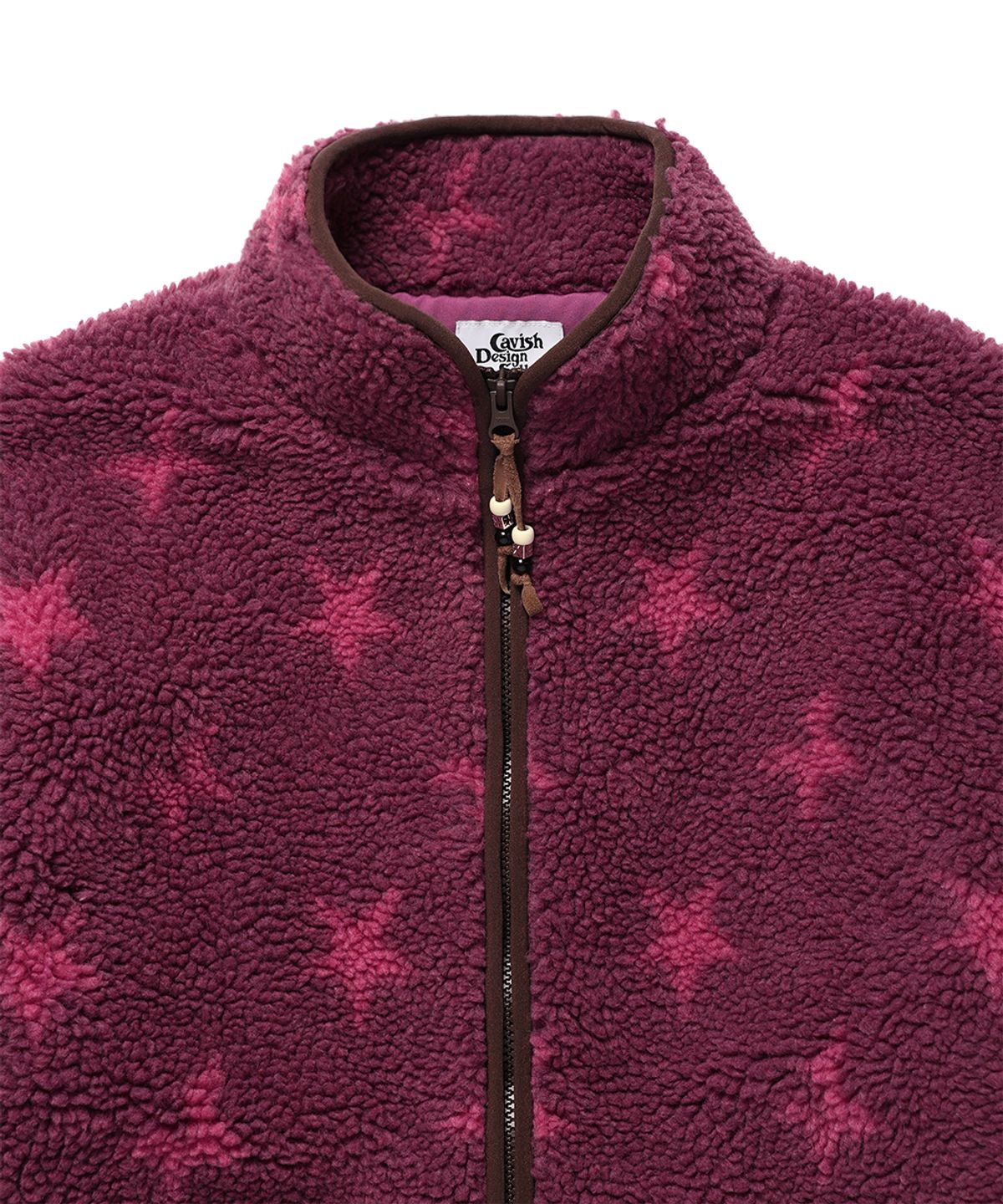 카비시(CAVISH) TWIN STAR FLEECE JACKET DEEP PINK(CV2GFFB961A)