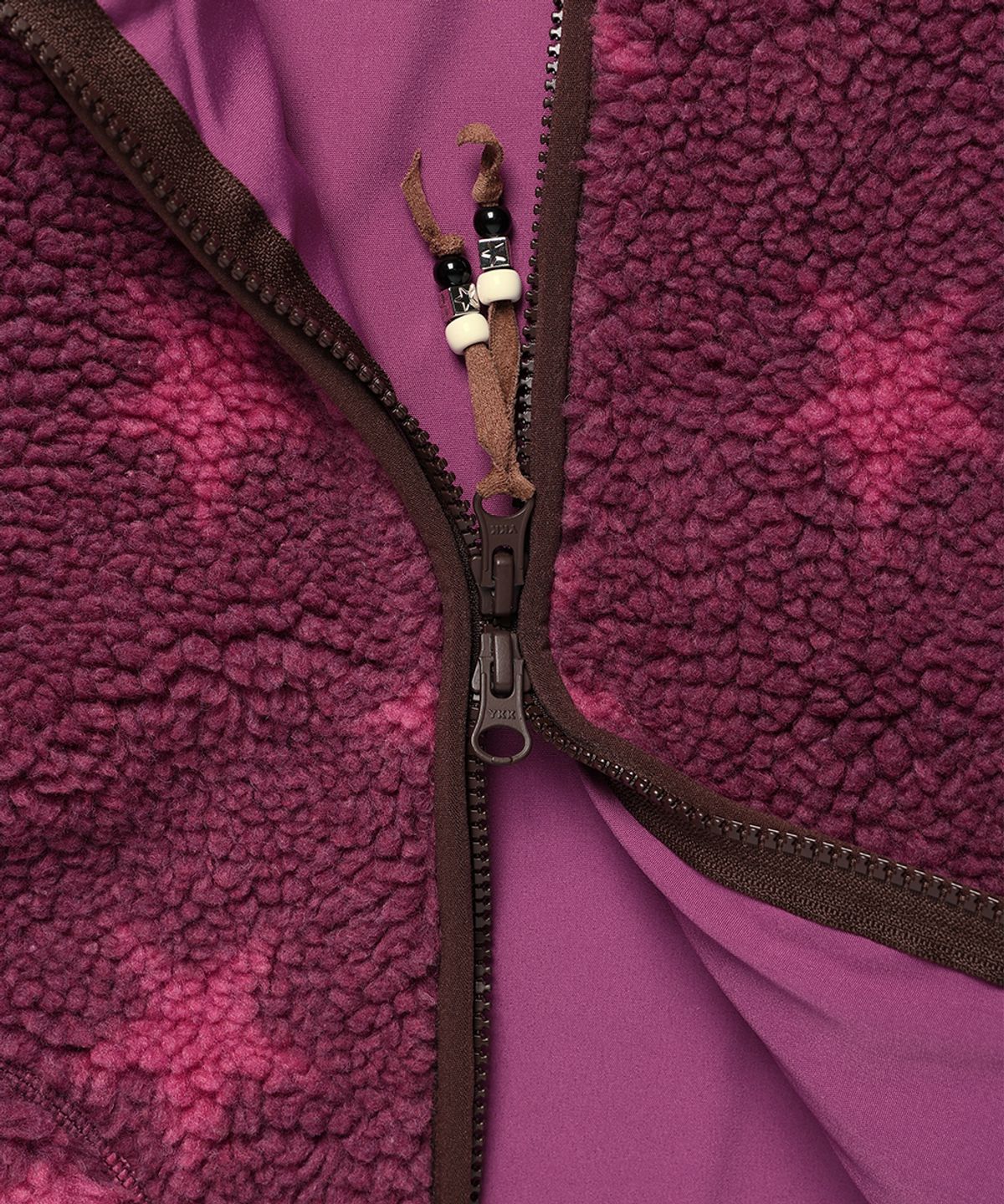 카비시(CAVISH) TWIN STAR FLEECE JACKET DEEP PINK(CV2GFFB961A)