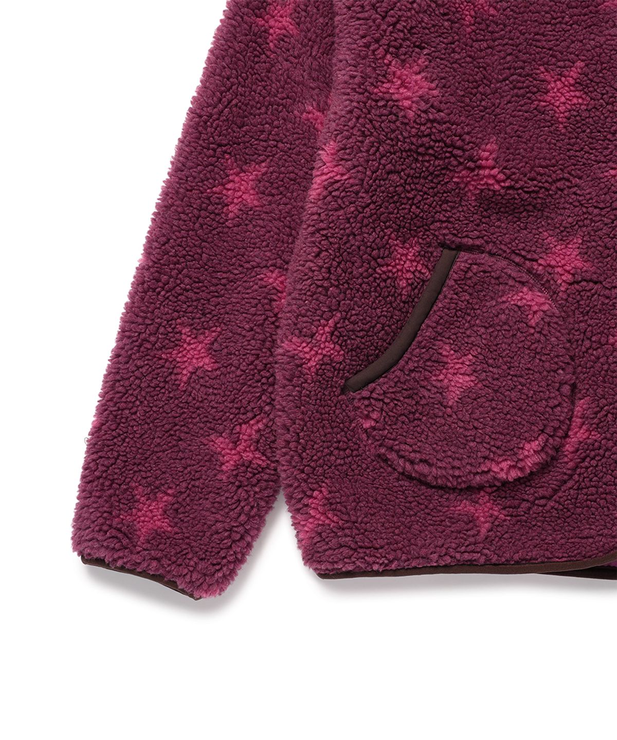카비시(CAVISH) TWIN STAR FLEECE JACKET DEEP PINK(CV2GFFB961A)