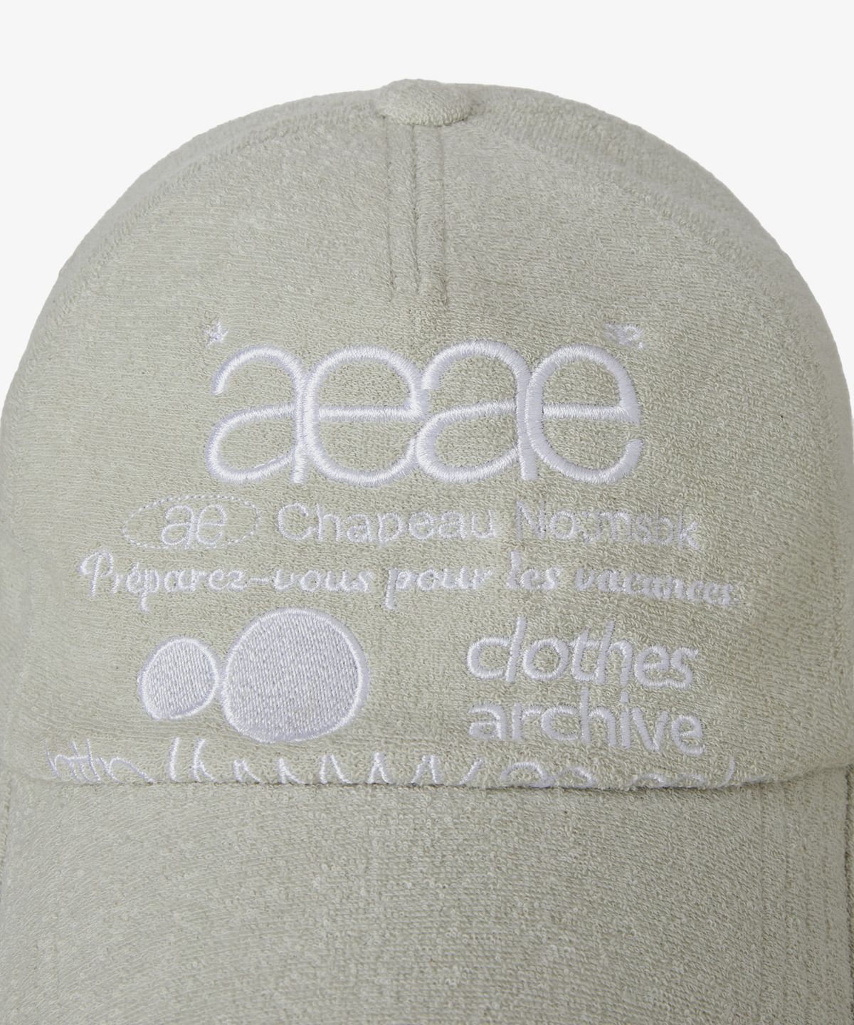에이이에이이(AEAE) WEB LOGO FLEECE CAP [BEIGE]