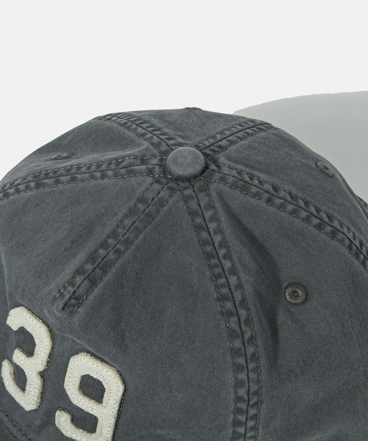에스피오나지(ESPIONAGE) 39 Applique 5Panel Vintage Cap Steel Grey