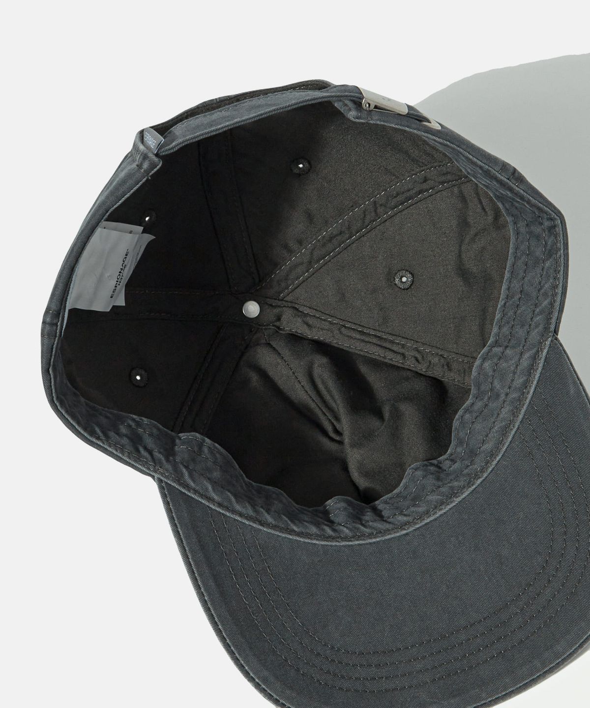 에스피오나지(ESPIONAGE) 39 Applique 5Panel Vintage Cap Steel Grey