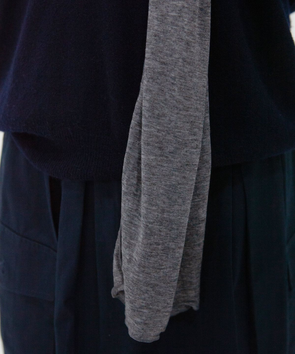 지지(GEEGEE) soft tencel long scarf - grey