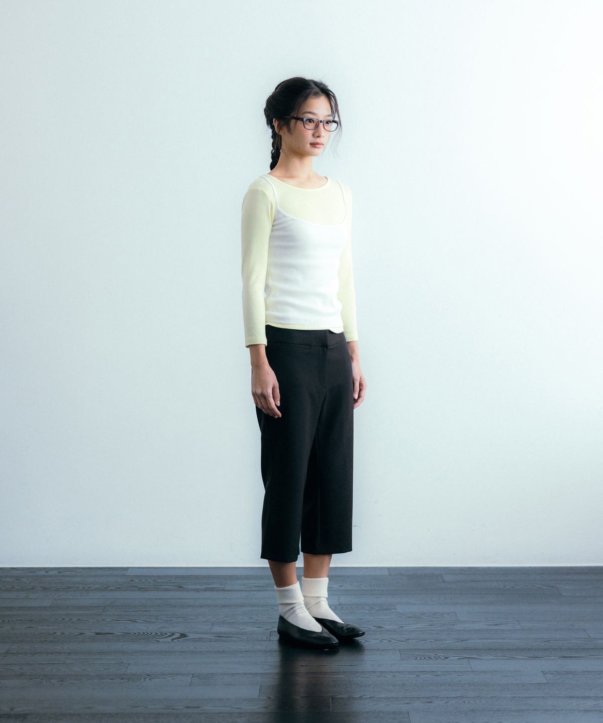이요우아(IYOWUAH) Two-Way Sleeveless, Ivory
