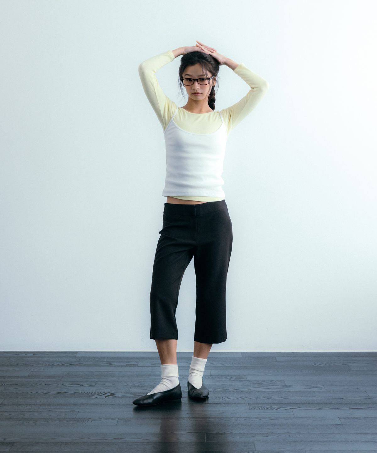 이요우아(IYOWUAH) Two-Way Sleeveless, Ivory