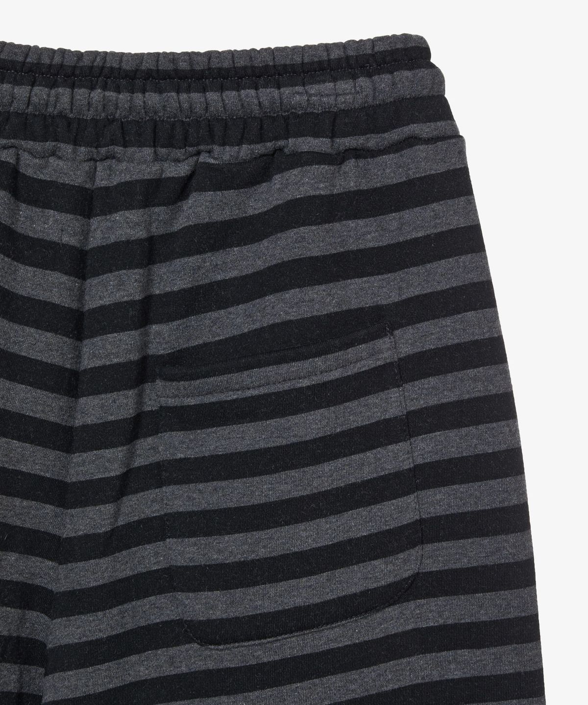 에이이에이이(AEAE) STRIPE FUR SWEATPANTS [CHARCOAL]