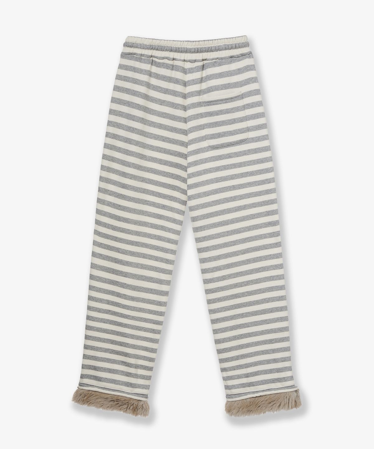 에이이에이이(AEAE) STRIPE FUR SWEATPANTS [GREY]