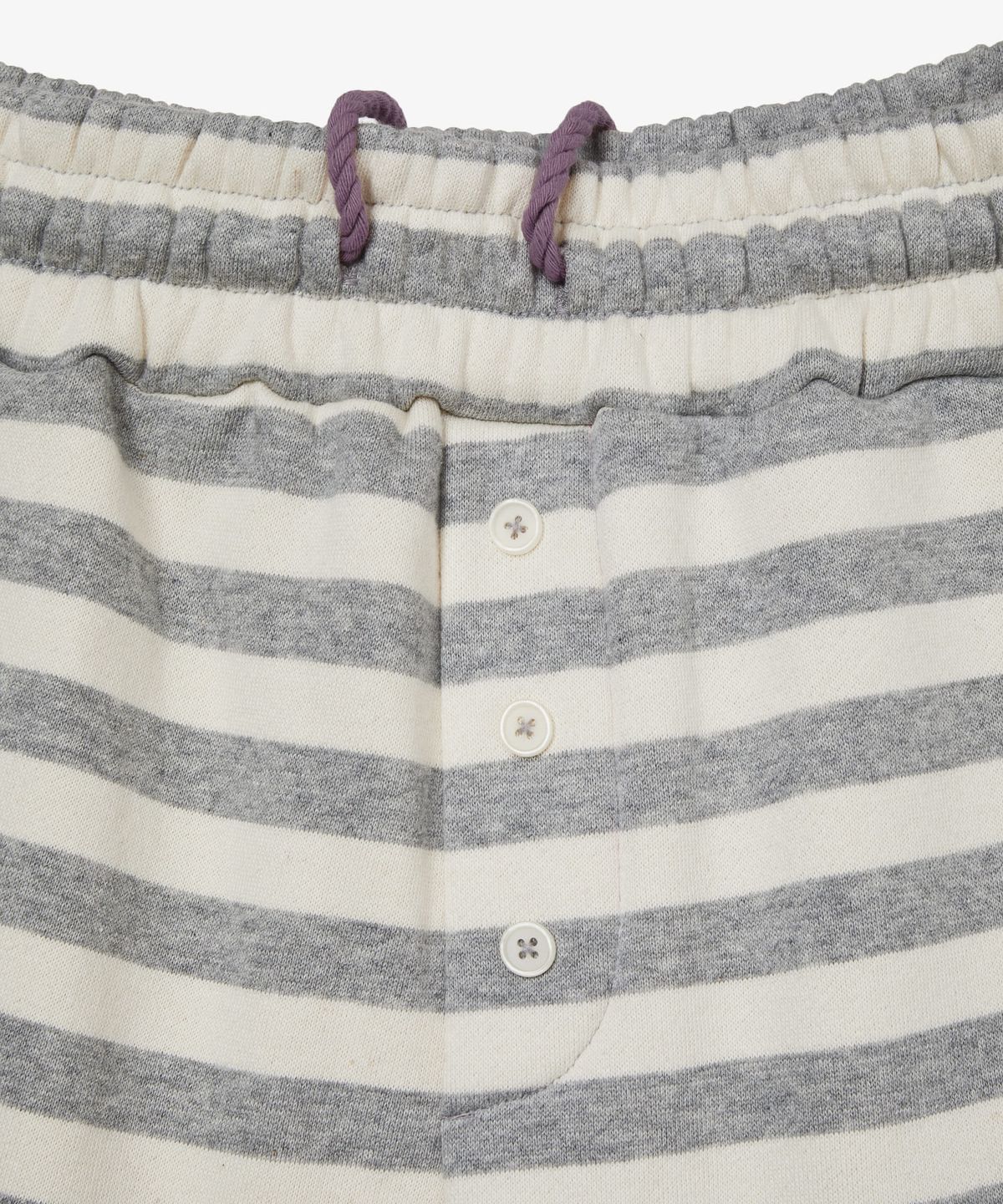 에이이에이이(AEAE) STRIPE FUR SWEATPANTS [GREY]