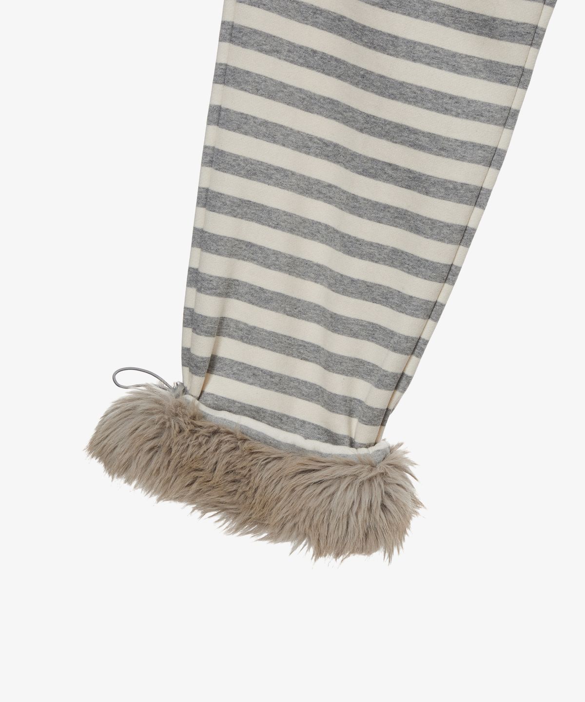 에이이에이이(AEAE) STRIPE FUR SWEATPANTS [GREY]