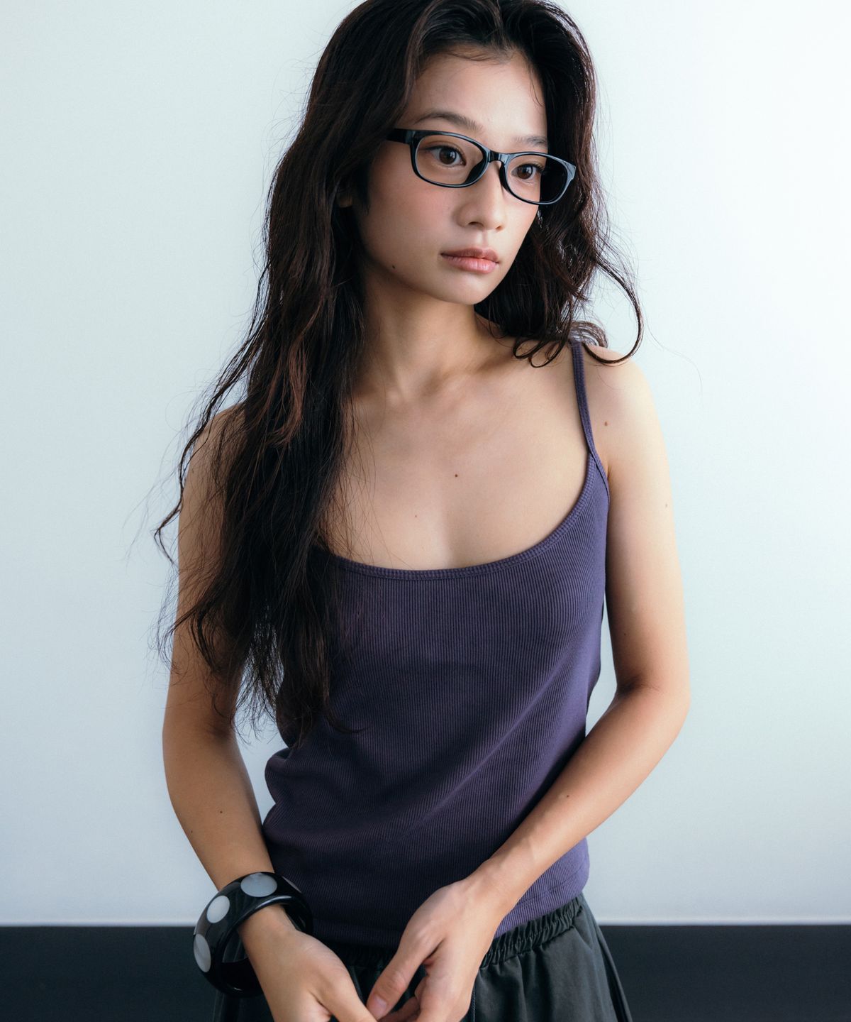 이요우아(IYOWUAH) Two-Way Sleeveless, Purple