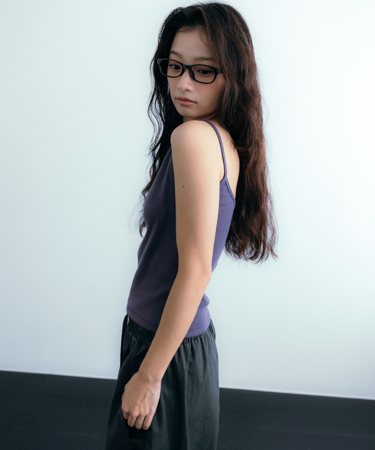 이요우아(IYOWUAH) Two-Way Sleeveless, Purple