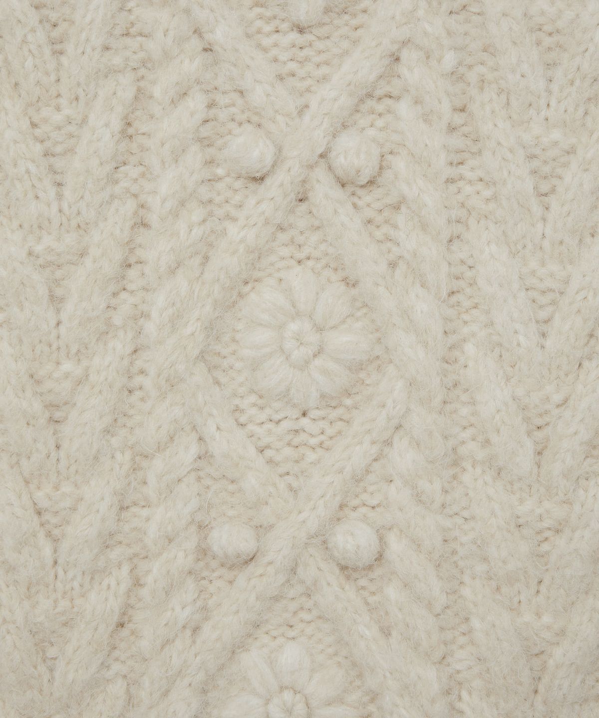 에이이에이이(AEAE) HIGH NECK CABLE KNIT [IVORY]