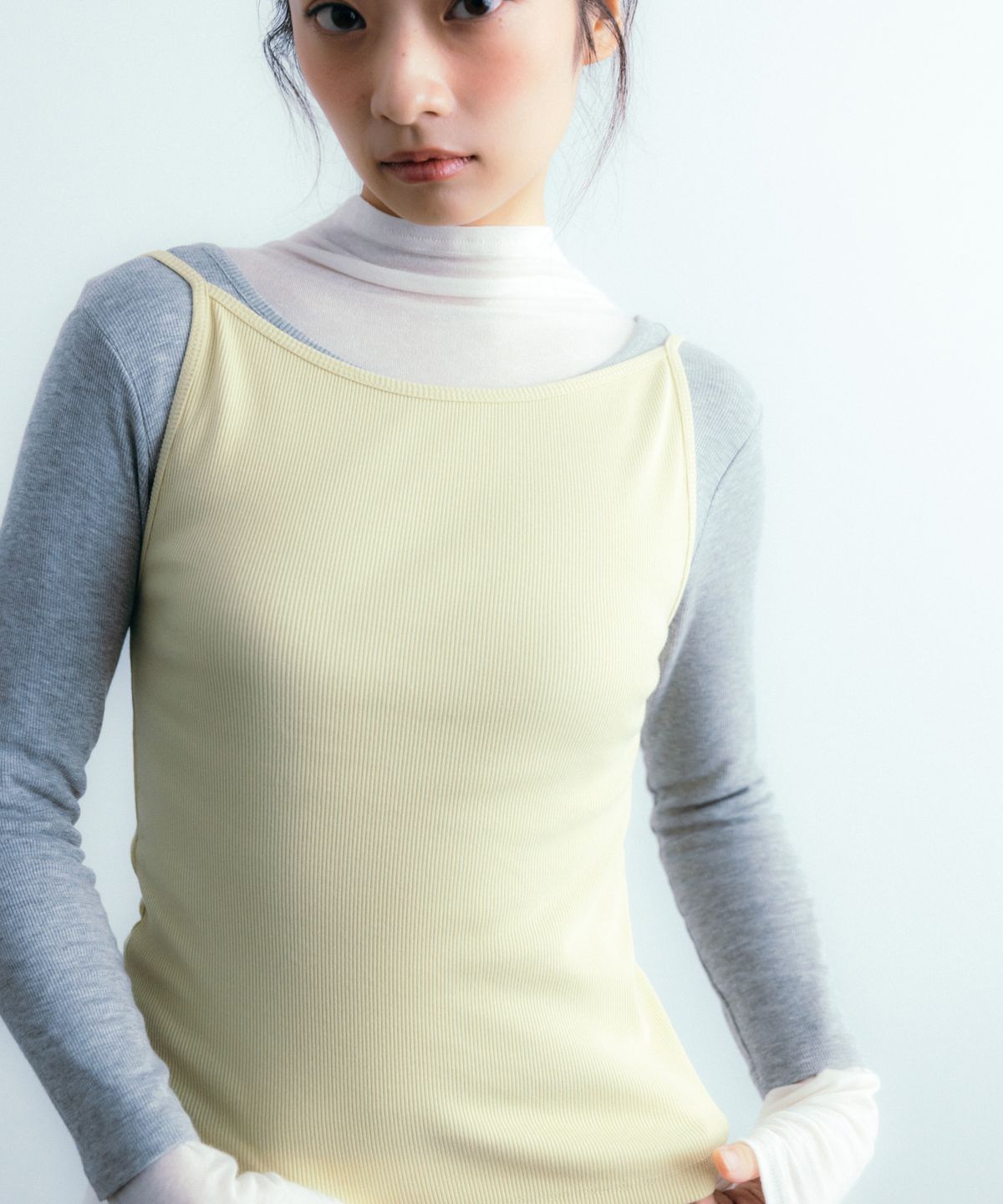 이요우아(IYOWUAH) Two-Way Sleeveless, Yellow