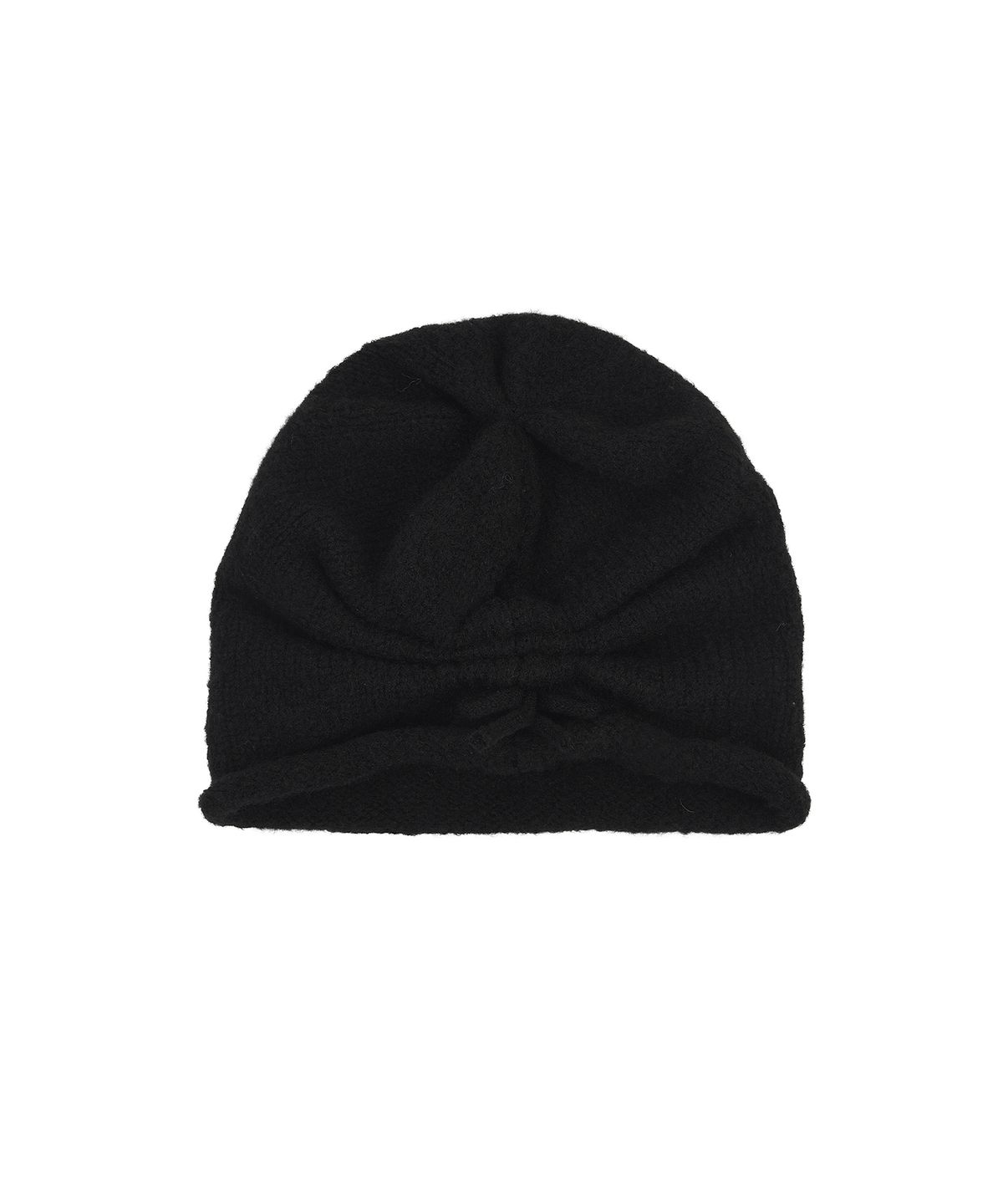 닉앤니콜(NICK&NICOLE) NICOLE LABEL ROLL UP BEANIE_BLACK
