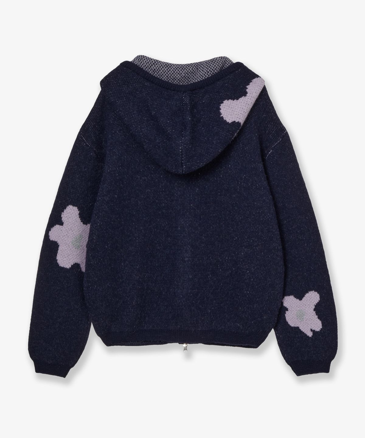 에이이에이이(AEAE) DAISY KNIT HOODIE [NAVY]