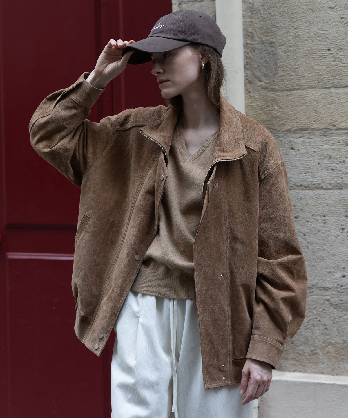 가더(GARDER) Sand Suede Jacket (Camel)