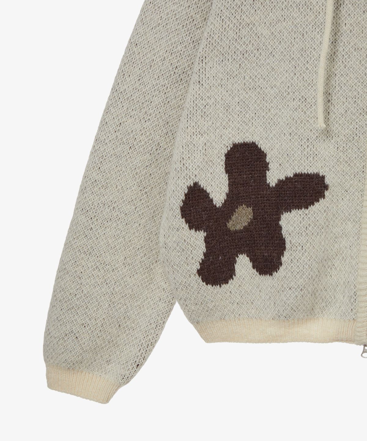 에이이에이이(AEAE) DAISY KNIT HOODIE [BEIGE]