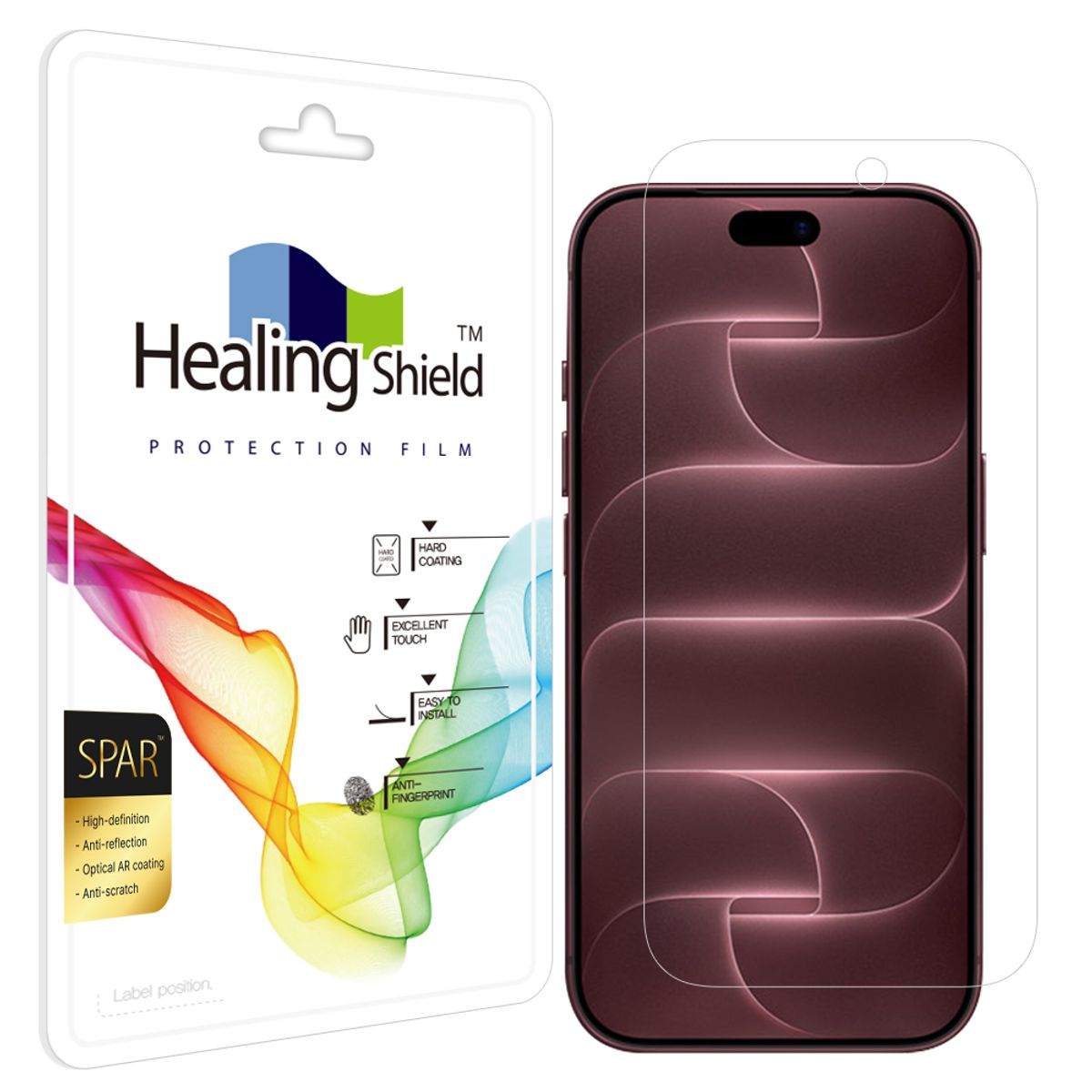 힐링쉴드(HEALINGSHIELD) 아이폰18 프로 슈페리어 AR 고화질 액정보호필름 1매