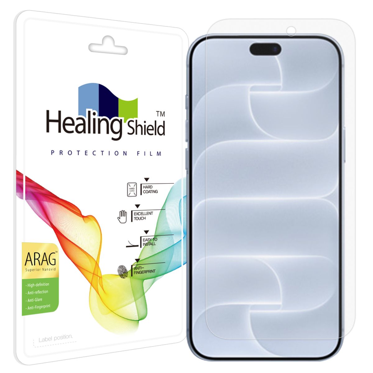 힐링쉴드(HEALINGSHIELD) 아이폰18 프로맥스 ARAG 고화질 저반사 액정보호필름 1매