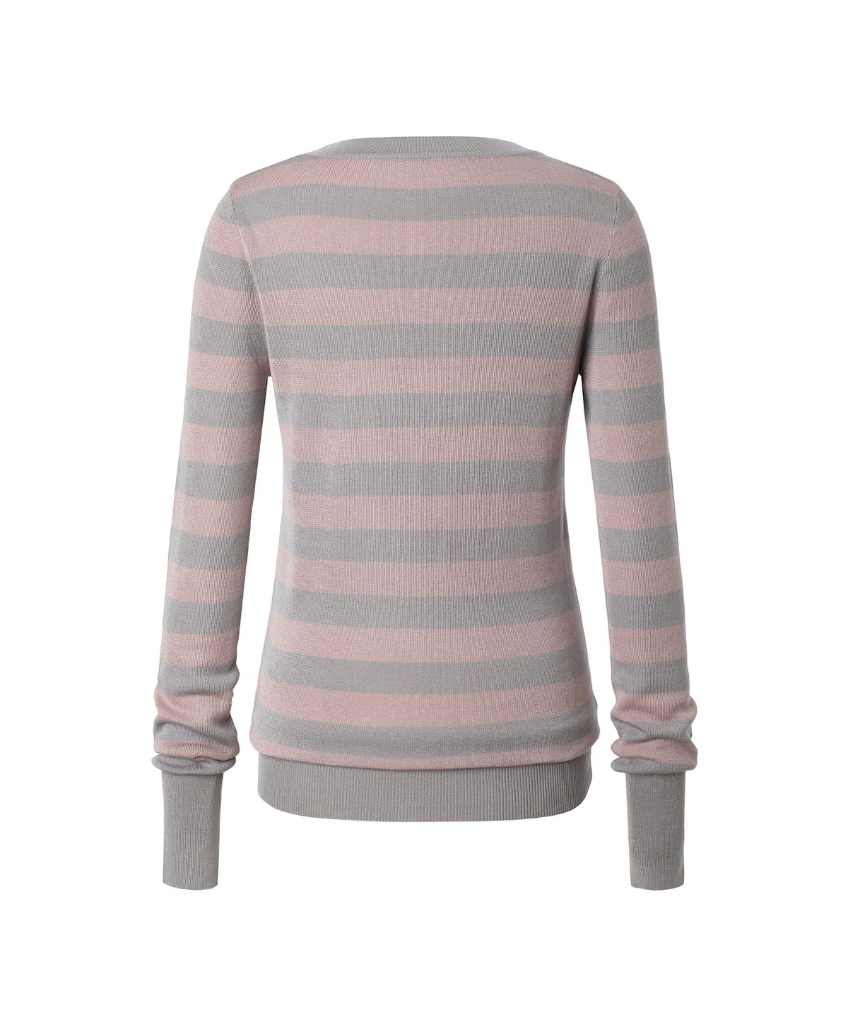 미레코(MIRECO) MELT STRIPE KNIT PINK GREY