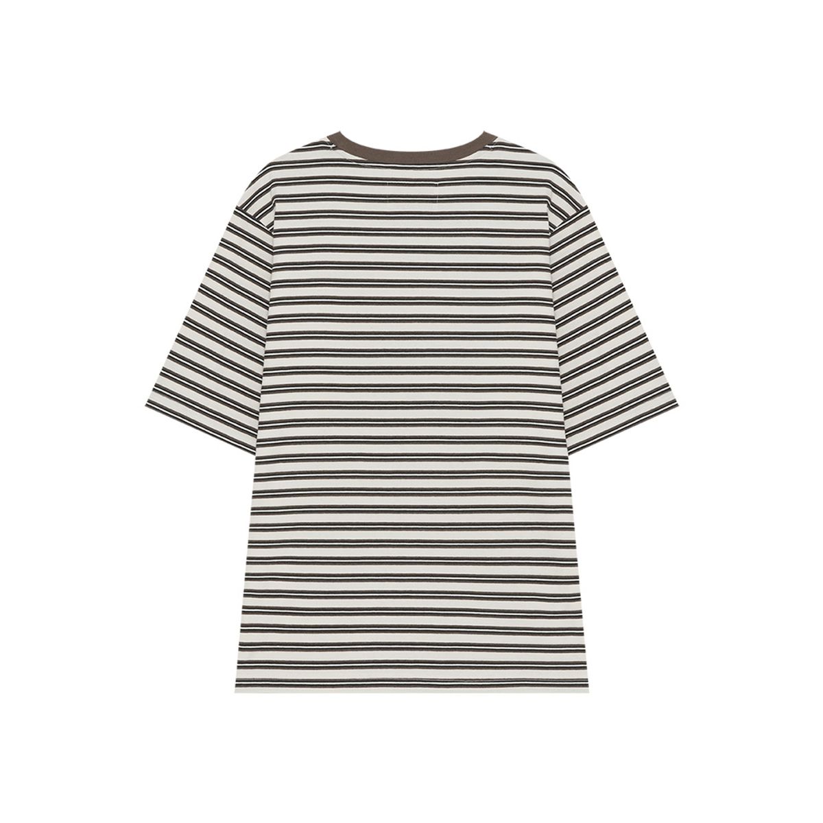 이피티(EPT) HEART LOGO STRIPED T-SHIRT_IVORY