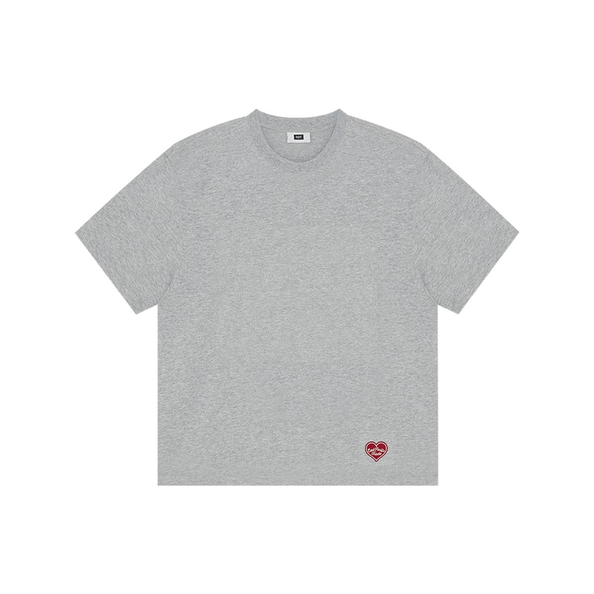 이피티(EPT) HEART LOGO WAPPEN T-SHIRT_HEATHER GREY