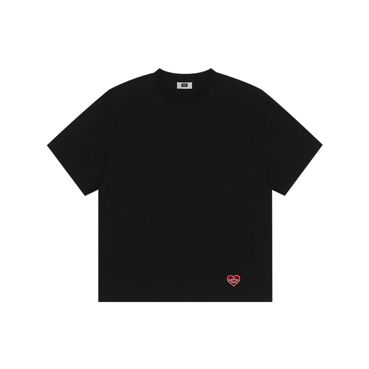 이피티(EPT) HEART LOGO WAPPEN T-SHIRT_BLACK