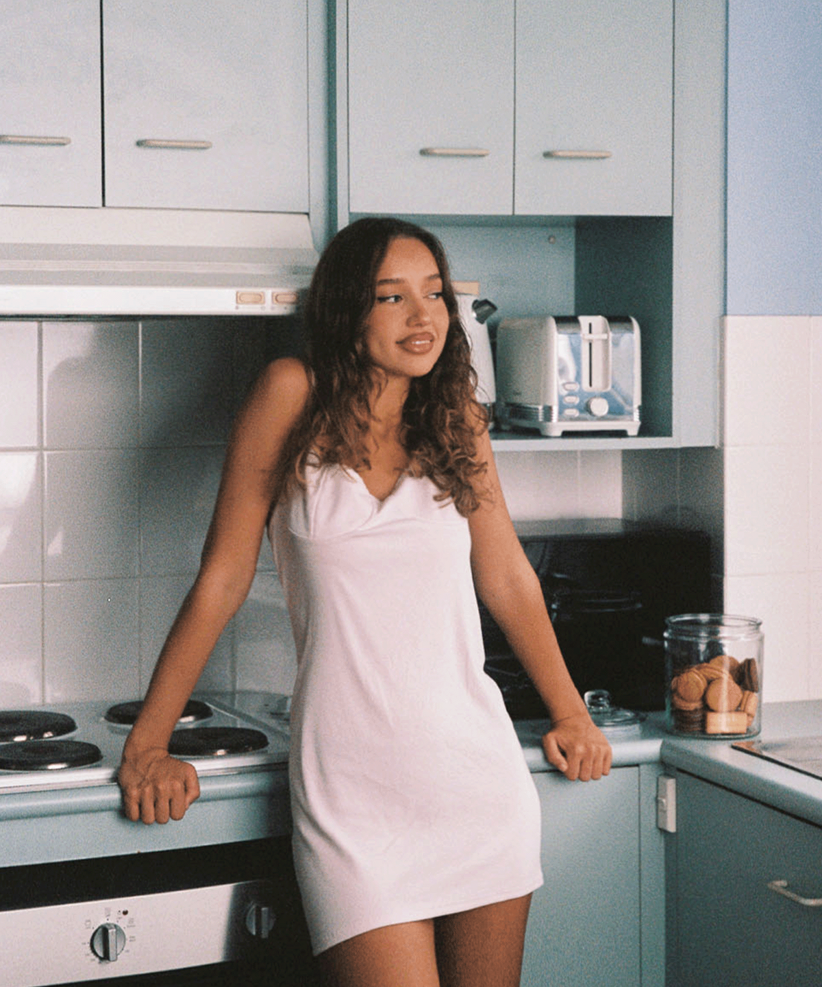 고블린 웨어(GOBLIN WEAR) Sweetheart Slip Dress(Softy Pink)