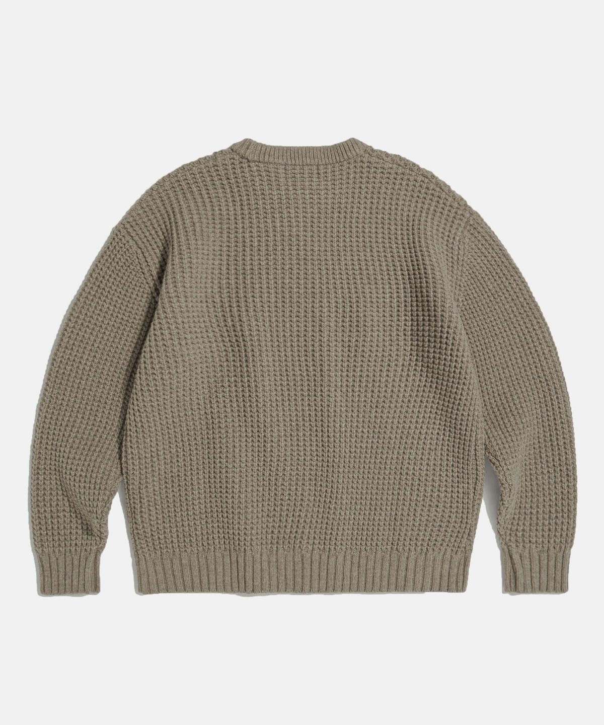 에스피오나지(ESPIONAGE) Heavyweight Waffle Knit Sweater Dust