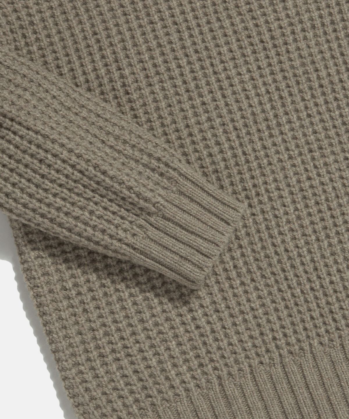 에스피오나지(ESPIONAGE) Heavyweight Waffle Knit Sweater Dust