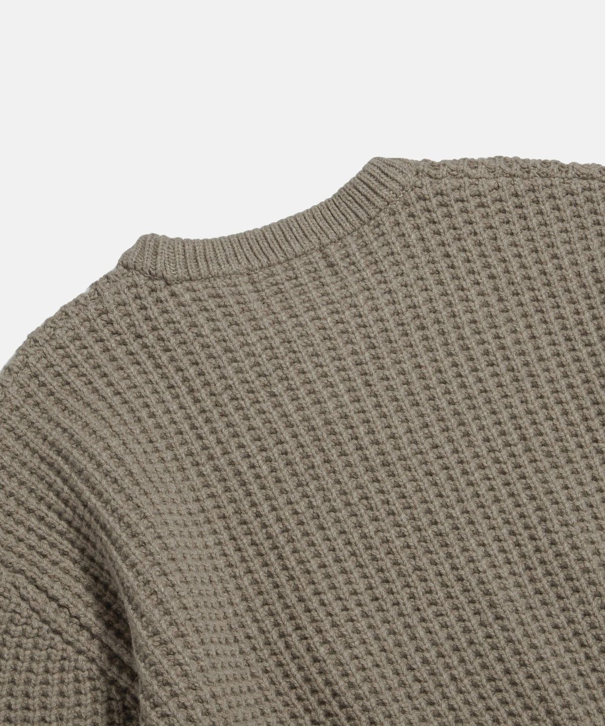 에스피오나지(ESPIONAGE) Heavyweight Waffle Knit Sweater Dust