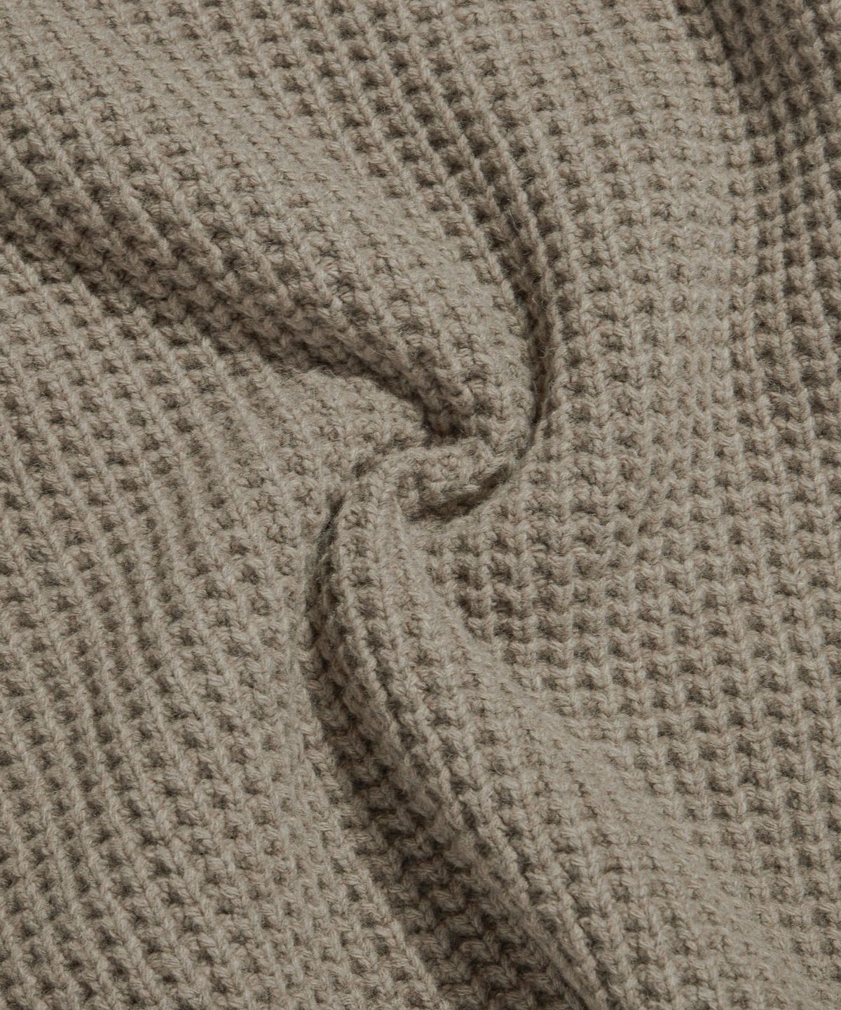 에스피오나지(ESPIONAGE) Heavyweight Waffle Knit Sweater Dust