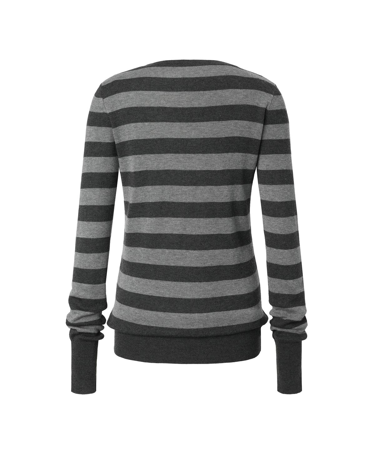 미레코(MIRECO) MELT STRIPE KNIT MELANGE GREY
