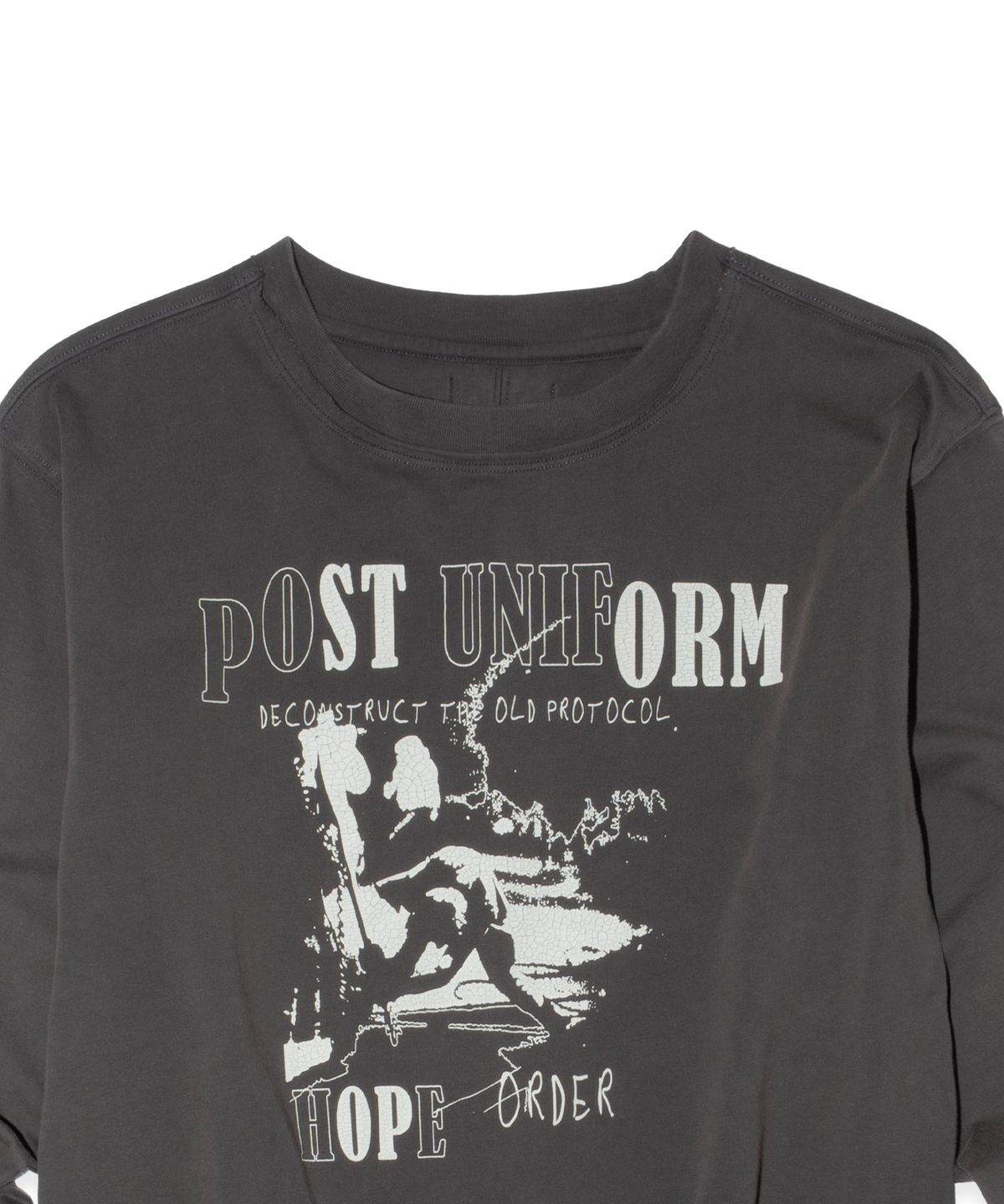 이티씨이(ETCE) Post Uniform L/S Tee (Charcoal)