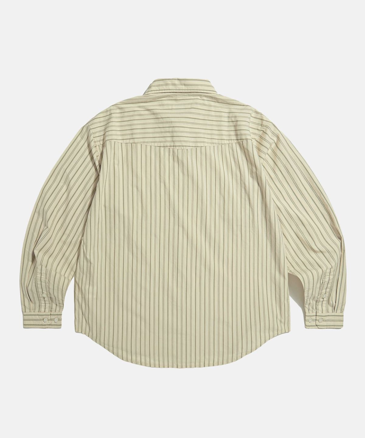 에스피오나지(ESPIONAGE) Vintage Stripe 2 Pocket Shirt Cream