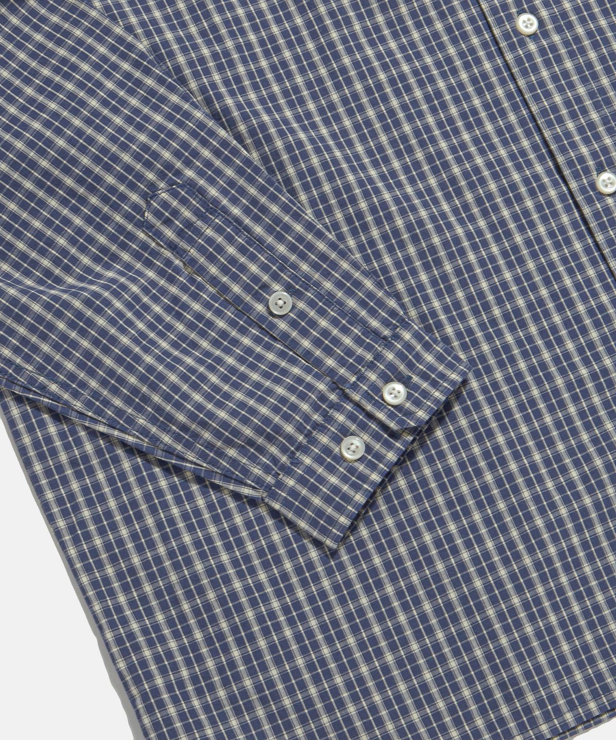 에스피오나지(ESPIONAGE) Vintage Check 1 Pocket Shirt Blue