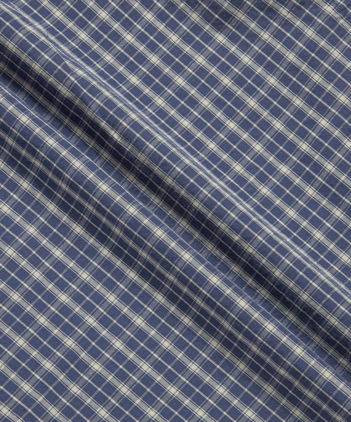 에스피오나지(ESPIONAGE) Vintage Check 1 Pocket Shirt Blue