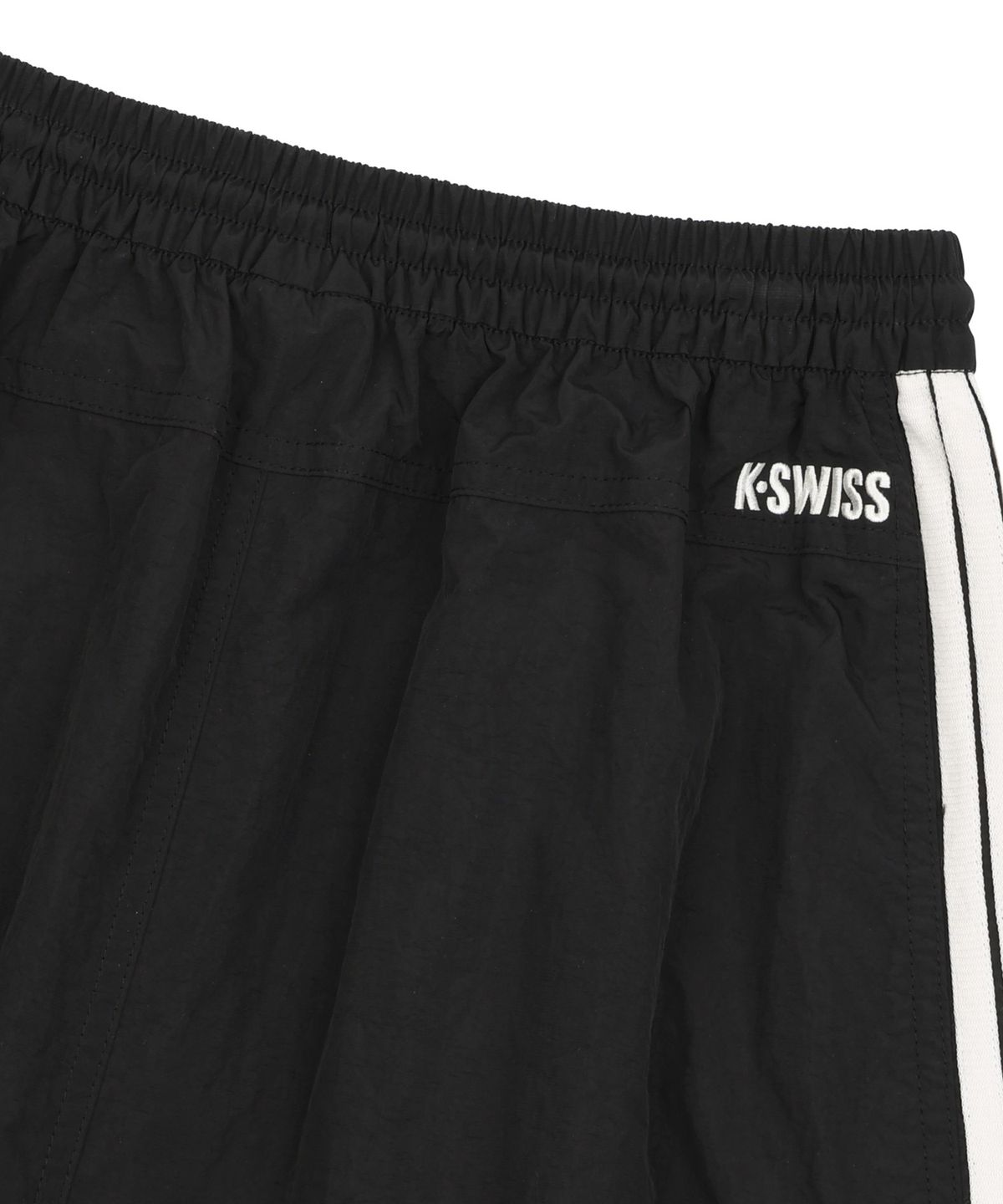 케이스위스(K-SWISS) 여성 우븐 스트라이프 롱 스커트_1KSSKFV504BK