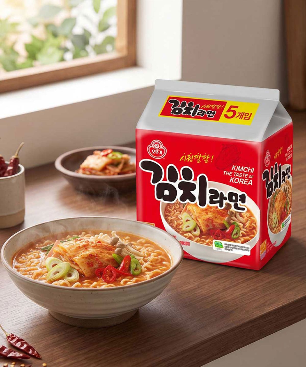 오뚜기(OTOKI) 김치라면 40개입 (5개입번들 x 8개)