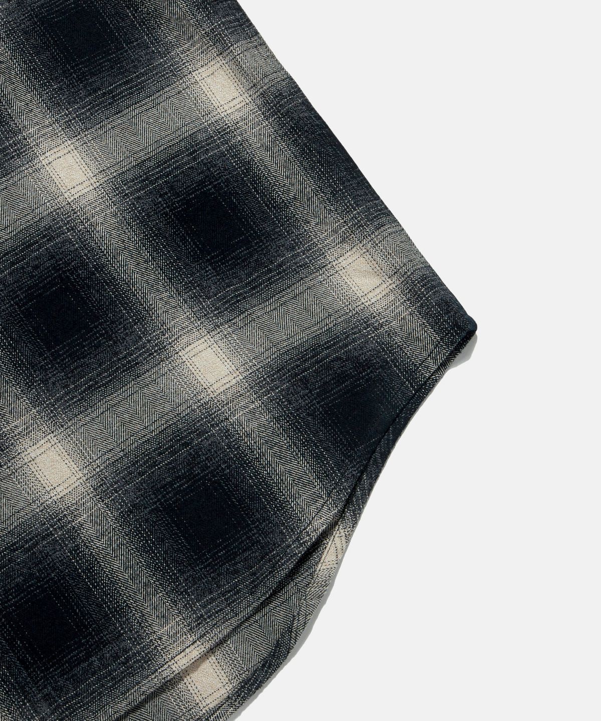 에스피오나지(ESPIONAGE) Flannel 2 Pocket Shirt Black Ombre
