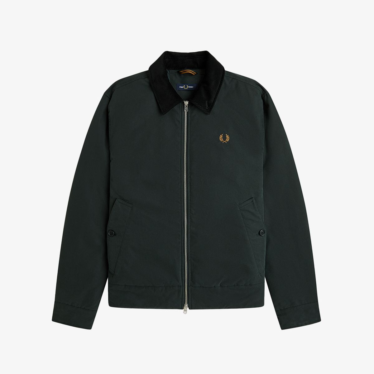 프레드페리(FRED PERRY) [Sharp] 투웨이 코튼 카반 재킷 - 나이트그린 AFPM2G38535-Q20
