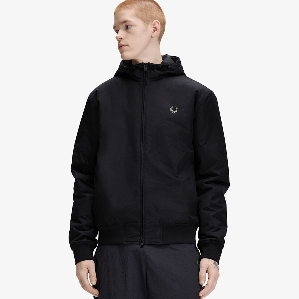프레드페리(FRED PERRY) [Sport] 후드 브렌댐 재킷 - 블랙 AFPM2G31304-184