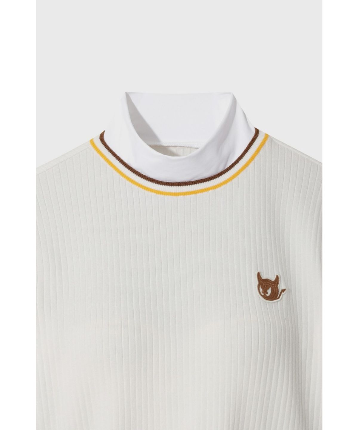 왁(WAAC) Women Faux Layered Knit Vest WWWAA26612IVX