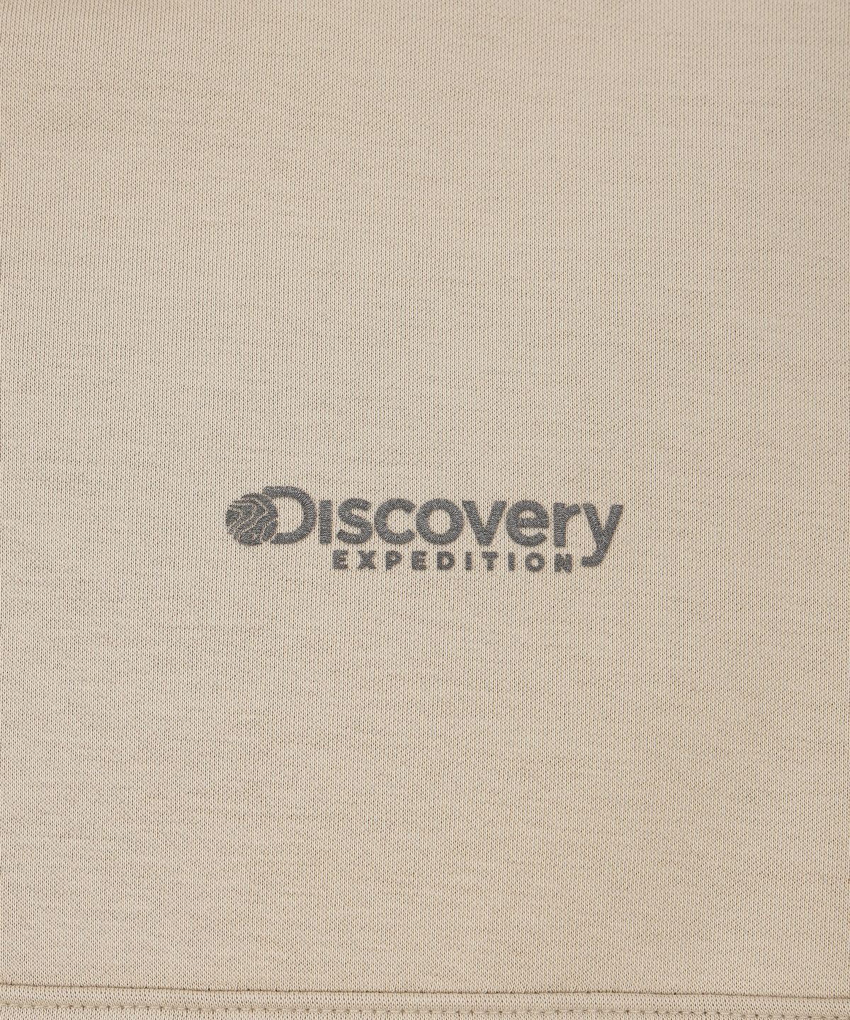 디스커버리 익스페디션(DISCOVERY EXPEDITION) 유니  소로나웜  기모 니트 쿼터 집업 맨투맨 (BEIGE2)